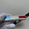 Limitierte Edition Französische Nationalflagge Aluminium Klebeemblem Heckklappenabzeichen Kotflügelaufkleber Karosserieaufkleber Autoemblem