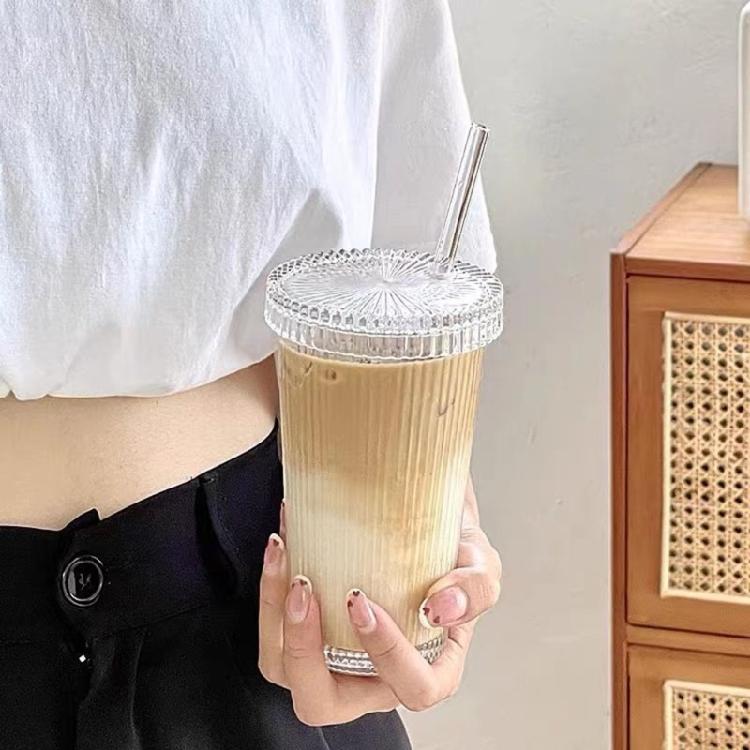 375ml Coffee Mugs Wine Glasses Striped Whiskey Glass Water Cups Drinking Cup