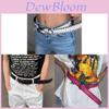 Classic Punk Style Pu Leather Belt With Metal Single Buckle For Womens Fashion Accessory