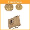 Conjunto de Moedas de Ouro Mora de Genshin Impact com Saco de Pano Adereços de Moeda de Jogo de Tabuleiro de Alta Qualidade
