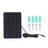 10W 5V Solar Panel for Outdoor Security Camera Waterproof Solar Cells Board ChargerWith DC5521/USB-C Port for Courtyard Lights