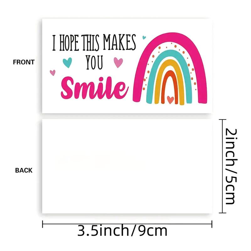 50 Sheets/Pack I Hope This Makes You Smile, Thank You Cards, Shopping Greeting Cards, Buy Thank You Cards For Customers