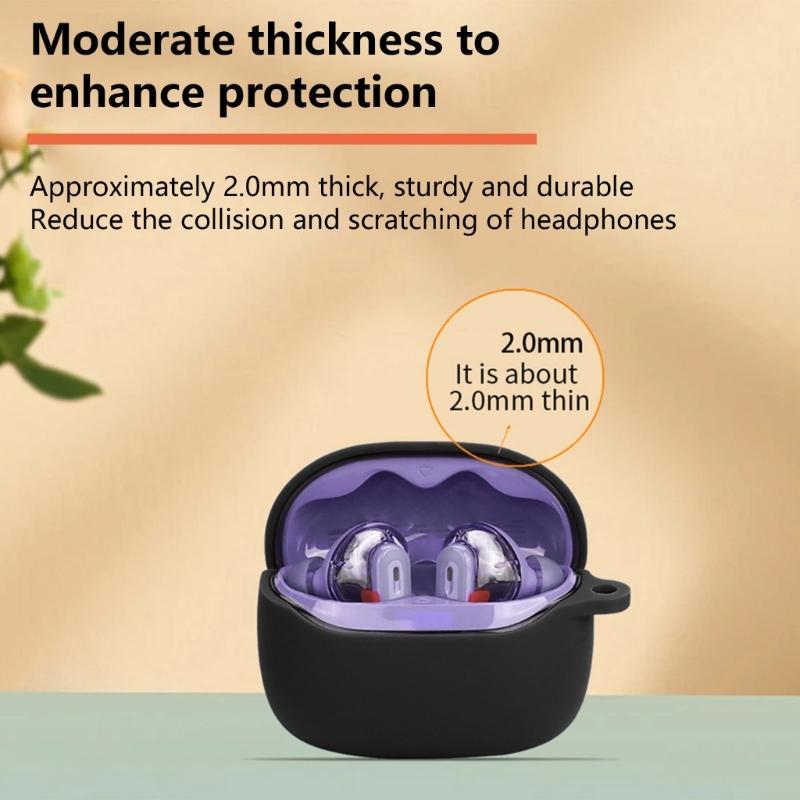 Flexible Soft Protector Case Housing For Tune Beam 2 Wireless Earbud Shockproof Cover Scratch Resistant Sleeve Daily Use