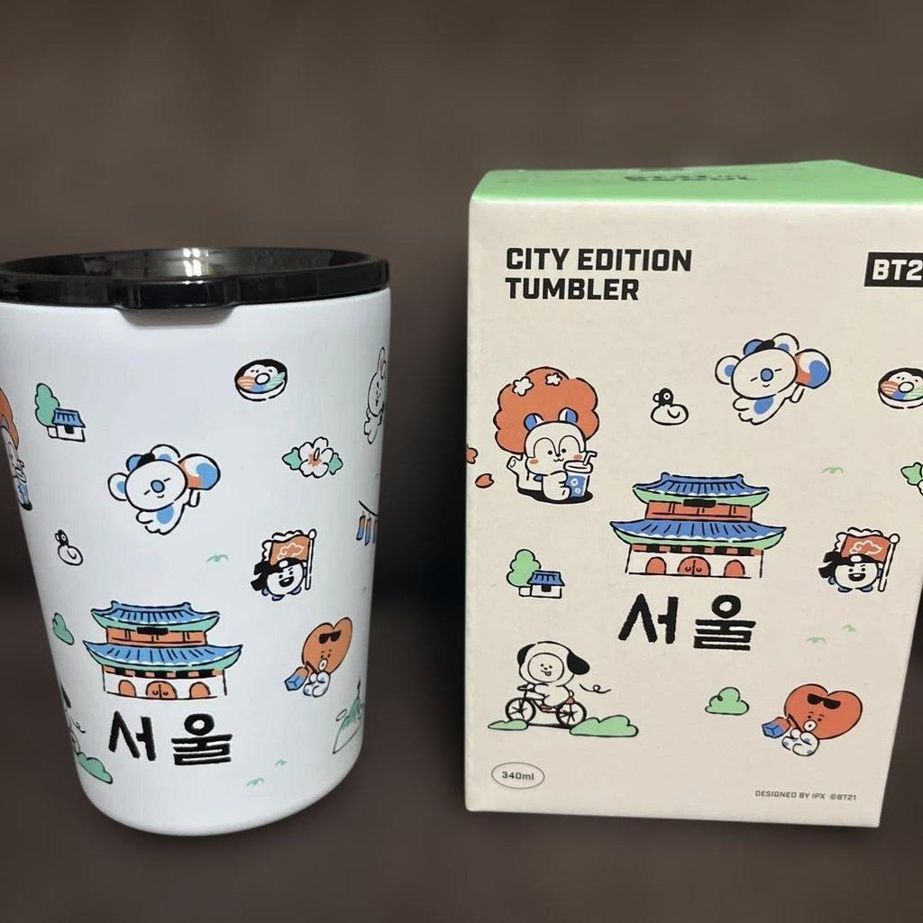 [USED] BT21 Seoul Tumbler 340ml