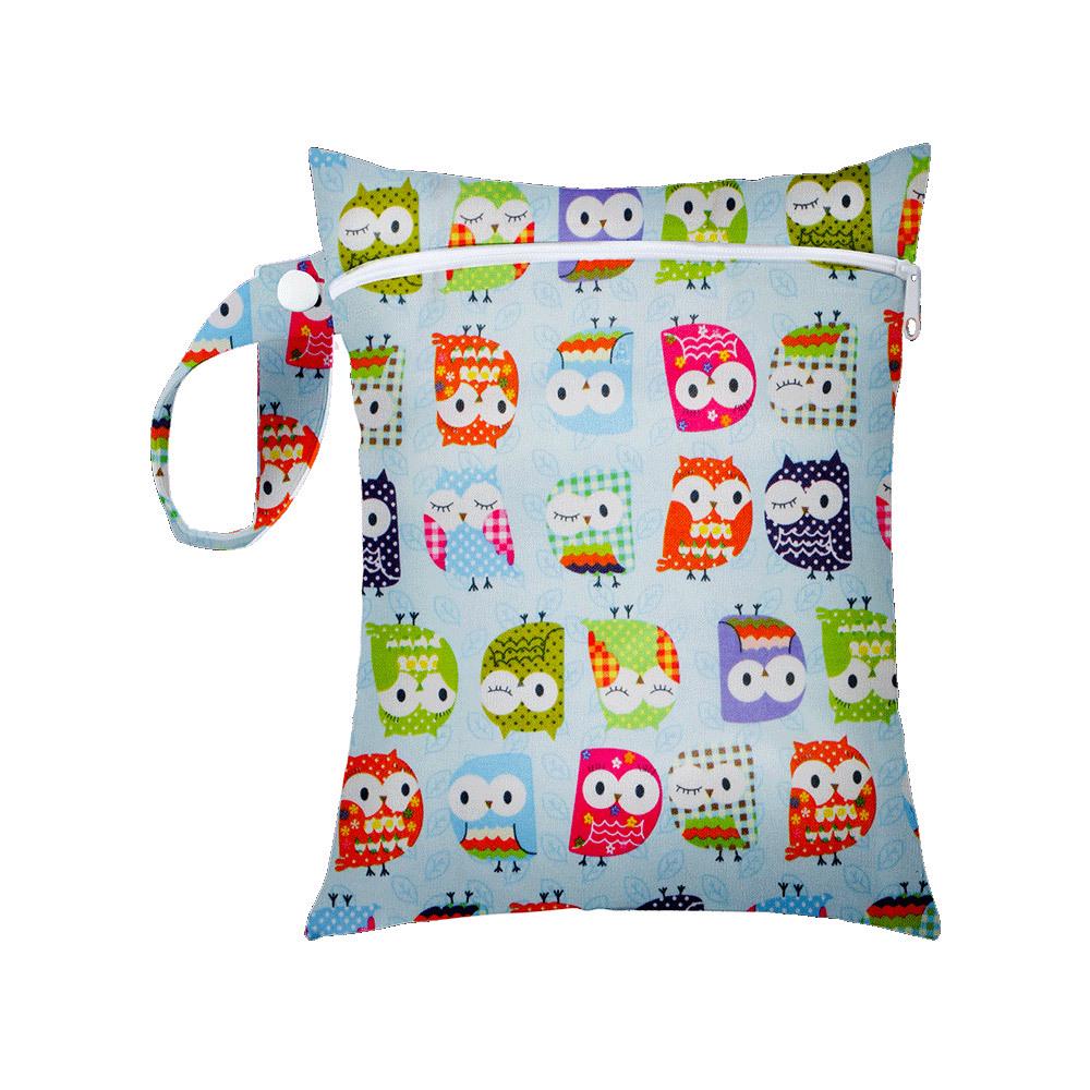 20x25CM Cartoon Print Waterproof Storage Bag - Single Pocket, Wet/Dry, for Baby Stroller