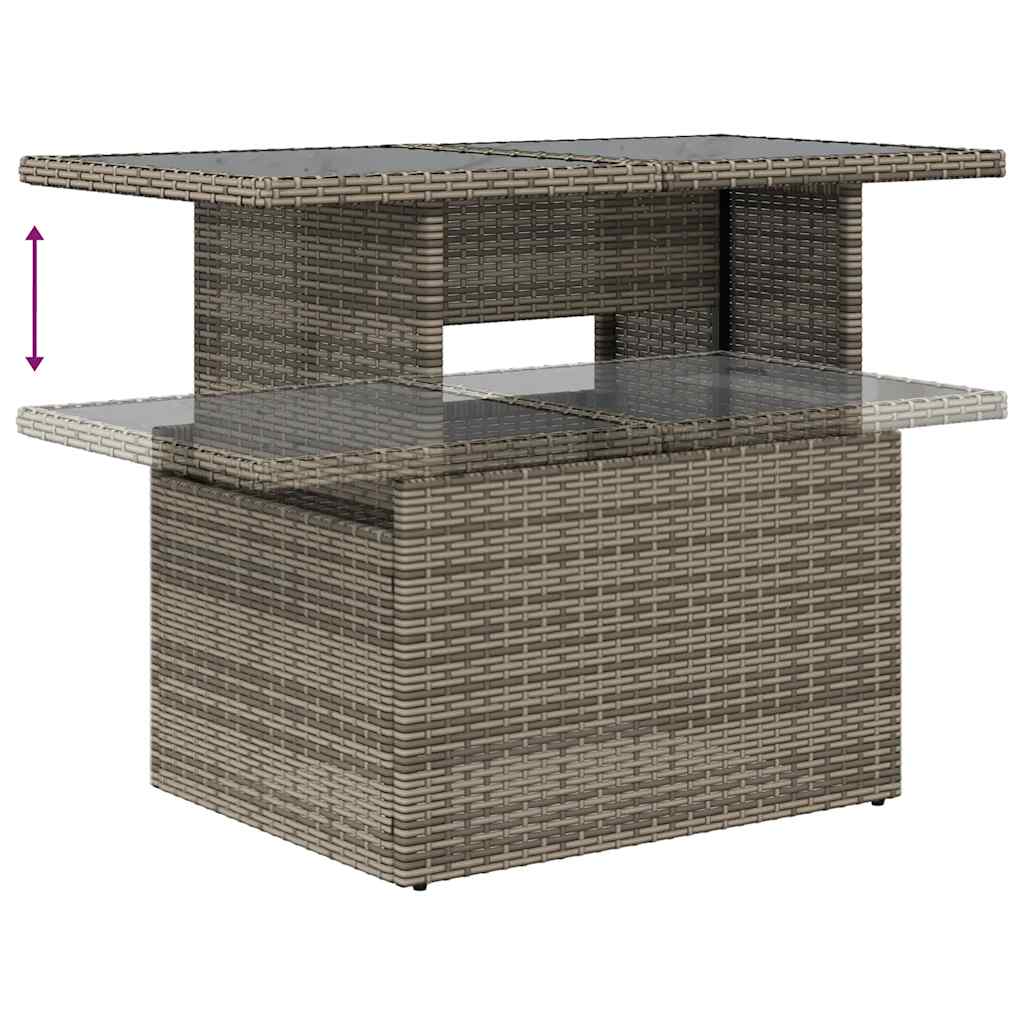 Vidaxl 5-Cz. Set da Giardino, Cuscini, Rattan PE Grigio