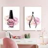Nordic Fashion Girl Nail Beauty Salon Tweezers Wall Art Canvas Painting Posters And Prints Wall Pictures For Living Room Decor