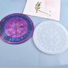 Viking Divination Rune Coaster Tray Mould Rune Stones Silicone Resin Mould