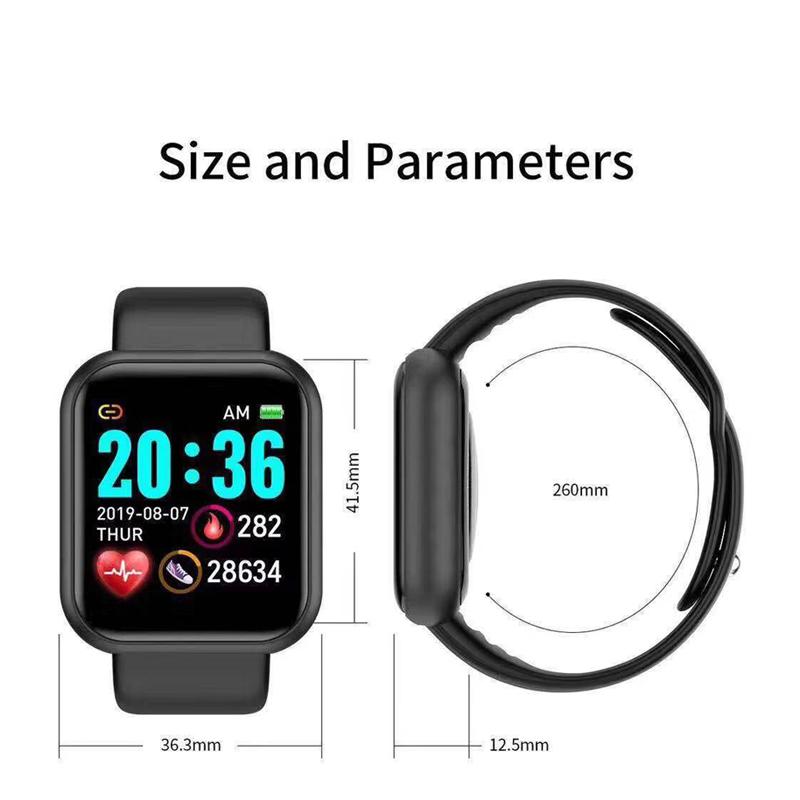 Reloj inteligente Y68 de 1,3 pulgadas con protección contra el agua IP67 y  monitor de frecuencia cardíaca comprar a buen precio — entrega gratuita,  reseñas reales con fotos — Joom