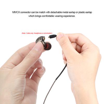 3.5mm Wired Headphone Audio Cable Replacement Earphones MMCX Connector Detachable for Shure SE215 SE315 SE425