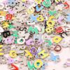 100Pcs Colorful Enamel A-Z Alphabet Charms Metal Letter Pendants For Diy Jewelry Making Bulk Charms For Jewelry Making Pendants