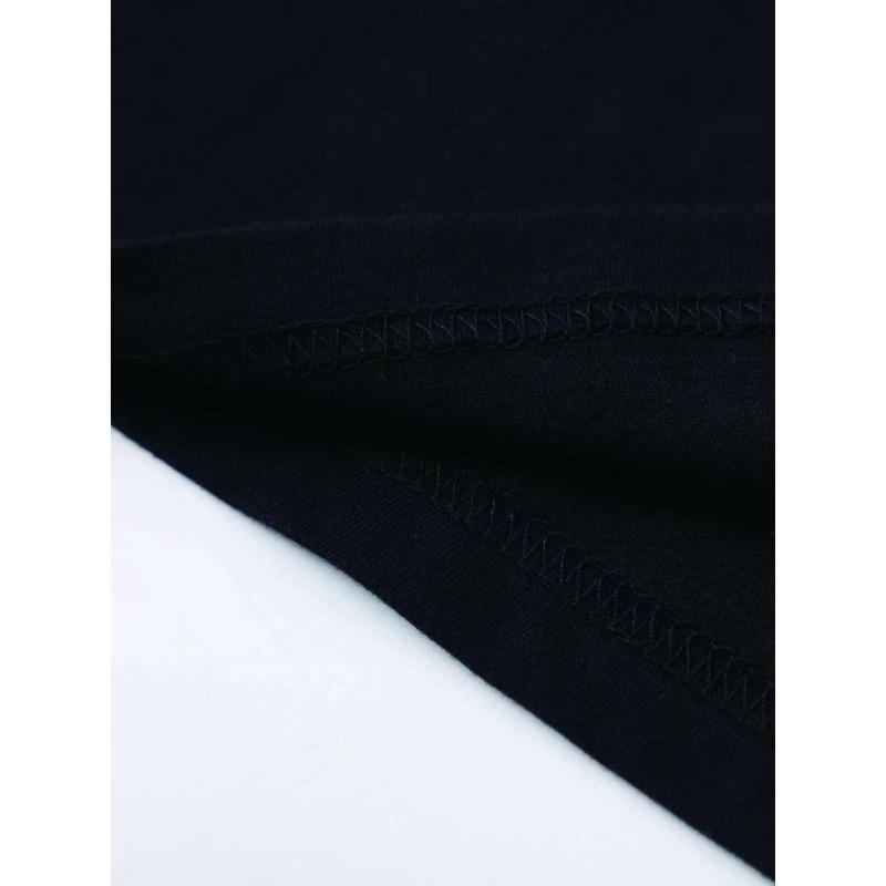 Europäische Größen Herren Las Vegas Nevada T-Shirt Schwarz mit Rückenaufdruck Streifen-Design - Lockere Passform Lässiges T-Shirt für Freizeitkleidung