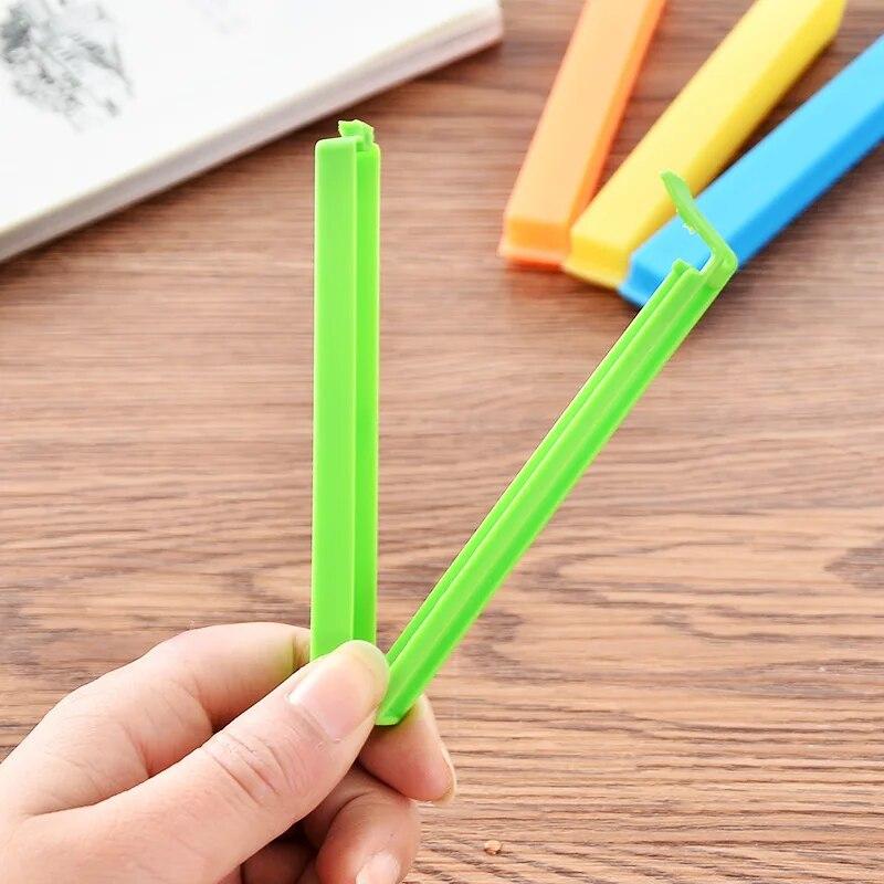 5PCS Portable Kitchen Storage Food Snack Seal Sealing Bag Clips Sealer Clamp Plastic Tool Kitchen Accessories