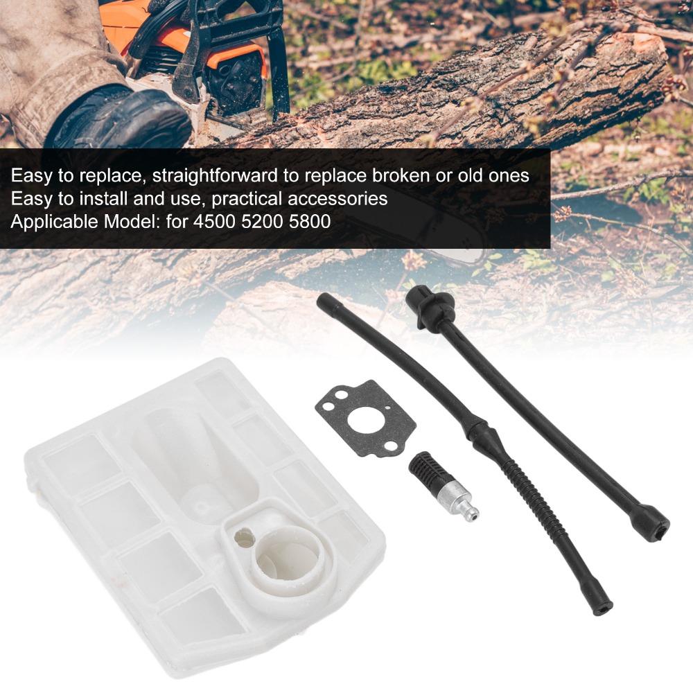 Black and White Chainsaw Air Filter Kit Replacement Air Filter Kit for 4500 5200 5800 Chainsaw