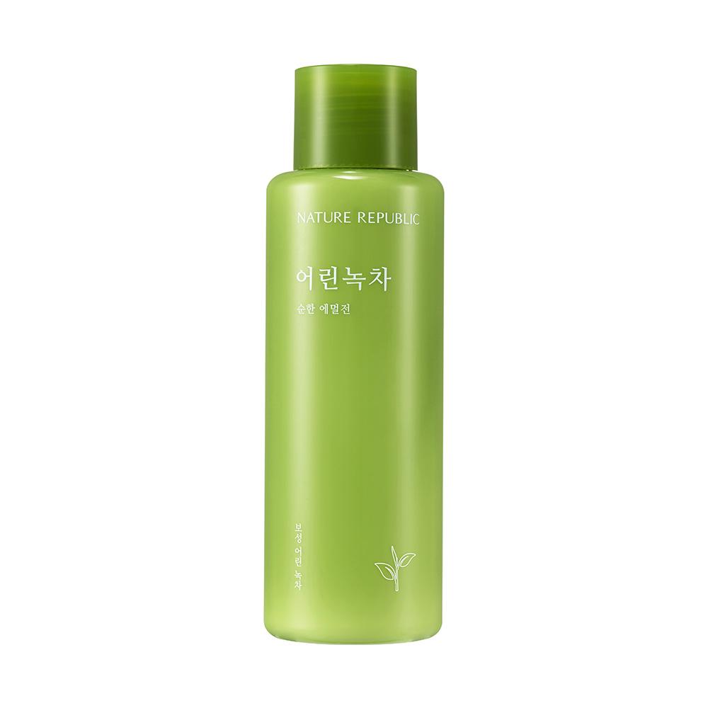 Nature Republic Łagodny Zestaw do Pielęgnacji Skóry z Zieloną Herbatą – Toner 150ml + Emulsja 150ml + Krem 55ml