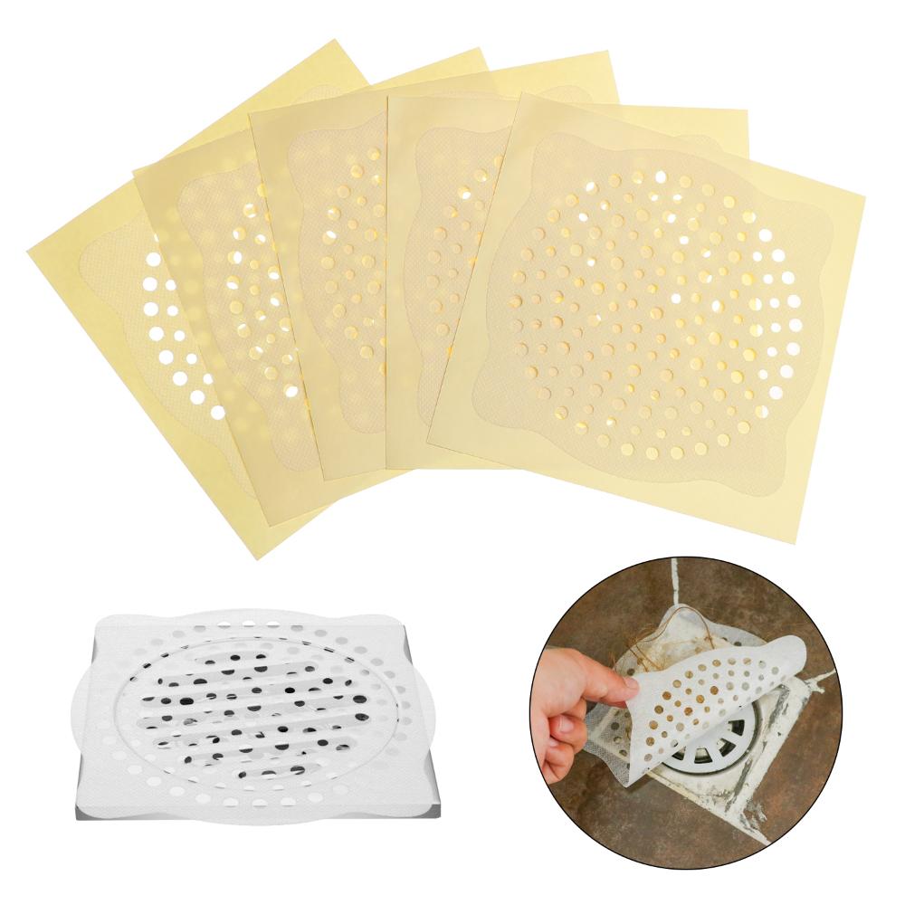 Sink Disposable Easy To Install Shower Floor Drain Cover Bath Hair Catcher Mesh Stickers Filter