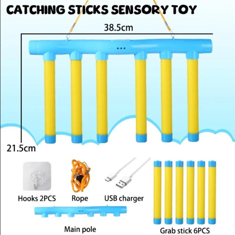 Adults Kid Catching Sticks Game Falling Sticks Catching Sensory Toy Drop Catch Win Reaction Training Reflex Challenge Party Game
