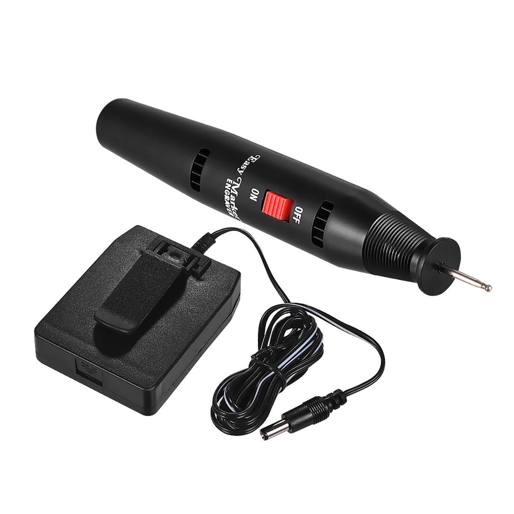 Portable Precision Electric Engraving Pen Engraver DIY Carve Graver Machine Tools Battery Powered with Strong Diamond