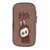 Labubu Cartoon Pen Bag The Monsters Printed Stationery Box Abubu Large Capacity Pencil Case Cute Anime Bags Student School Bag