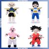 26cm Dragon Ball Plush Doll Goku Krillin Majin Buu Stuffed Toy Cartoon-shaped Throw Pillow Badroom Desk Decoration Girl Boy Gift