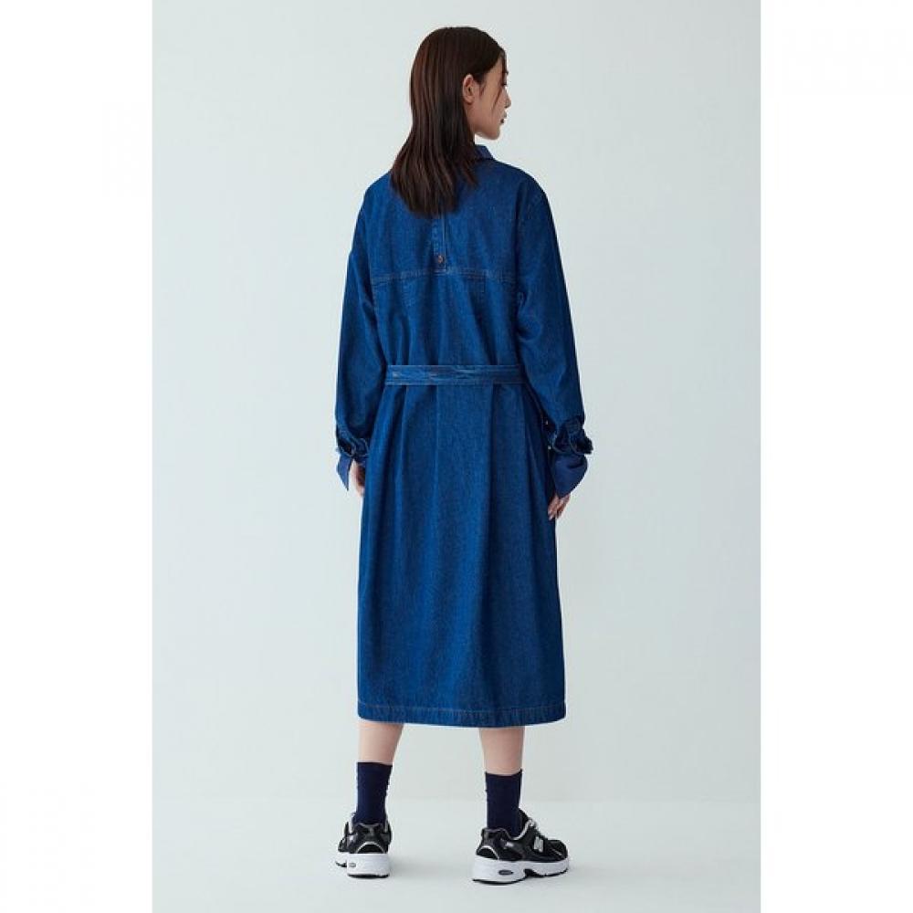 STUDIO TOMBOY Waist Strap Denim Tunic Dress 9105341107ar 