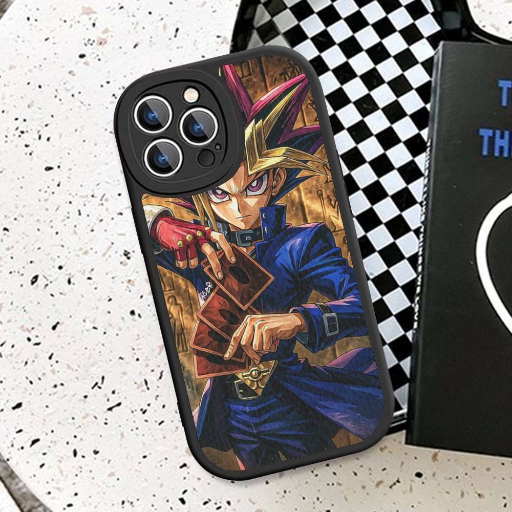 Amine Yu Gi Oh Classic Phone Case For IPhone 16 15 14 13 12 11 Pro Max Plus Leather Cover