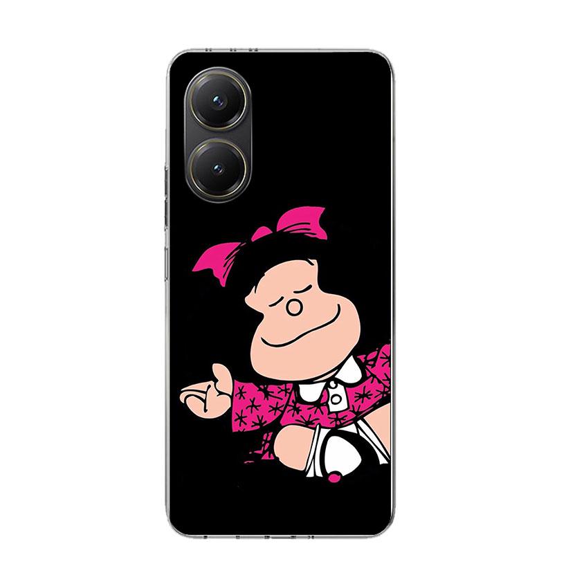 Cartoon Cute Mafalda Phone Case For Xiaomi Poco F7 Ultra X7 X6 Pro X5 Redmi 15 15C 13 13C 12 12C 10 10A 10C 9 9A 9C 9T Shell Poc
