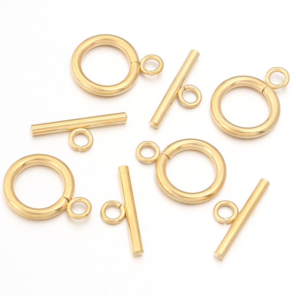 4-5Sets/Lot  Metal OT Clasps Connectors For Bracelet Necklace DIY Toggle Clasps Buckle Jewelry Making Supplies Connectors