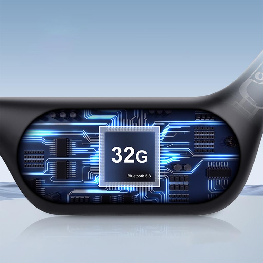 Swimming headphones for listening to music with memory and long battery life sports bone conduction wireless bluetooth headphones