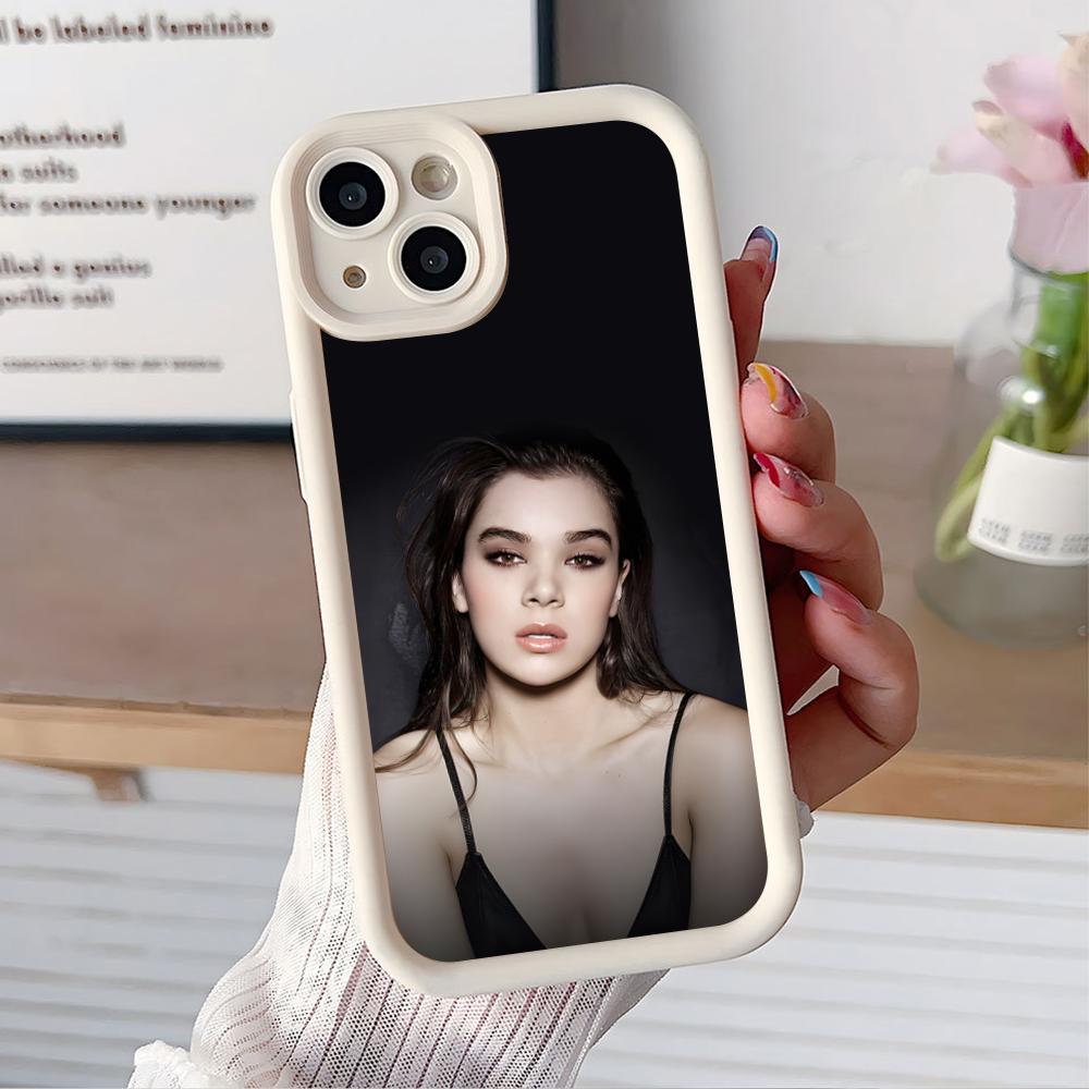 Hailee Steinfeld Thicken TPU Mobile Phone Case for iPhone 17 16 15 14 13 12 11 Air Pro Max Plus Colorful Cover