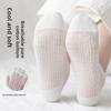 Spring and summer lightweight pure cotton children's mesh net breathable socks