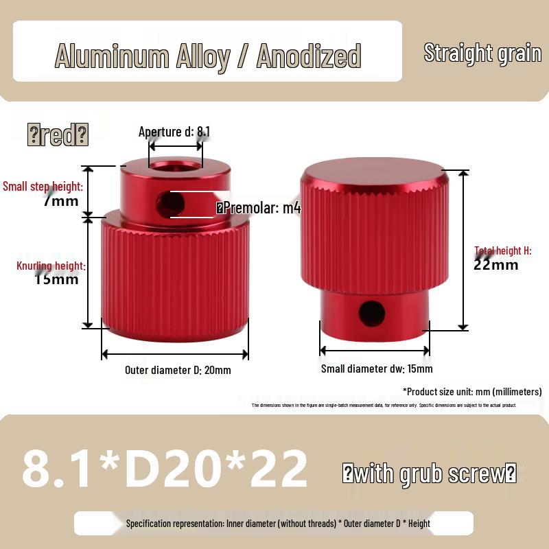 Stainless Steel Handwheel Handle for M3-M6 Adjustable Aluminum Alloy Nut Fixture Slide Table