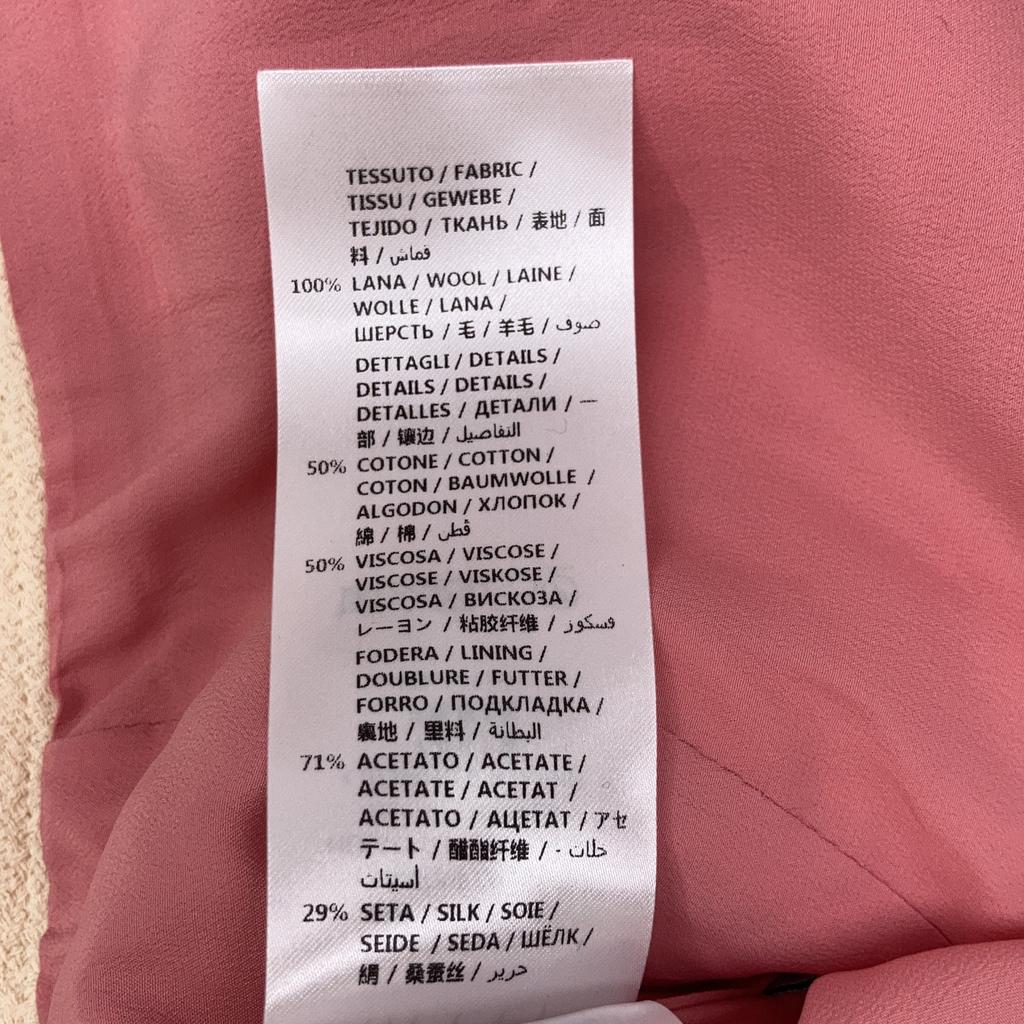 Gucci 488791 17 Year Ivory Short Sleeve Ribbon Jacket Jacket 38 IvoryUsed