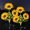 Solar Sunflower Garden Light, Realistic Sunflower Solar Powered Outdoor Light, Waterproof Auto On/Off Decorative Light for Patio Backyard