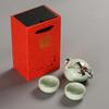 New Chinese Tea Gift Travel Set Kung Fu Portable Teapot Porcelain Teaset Gaiwan Cups of Ceremony