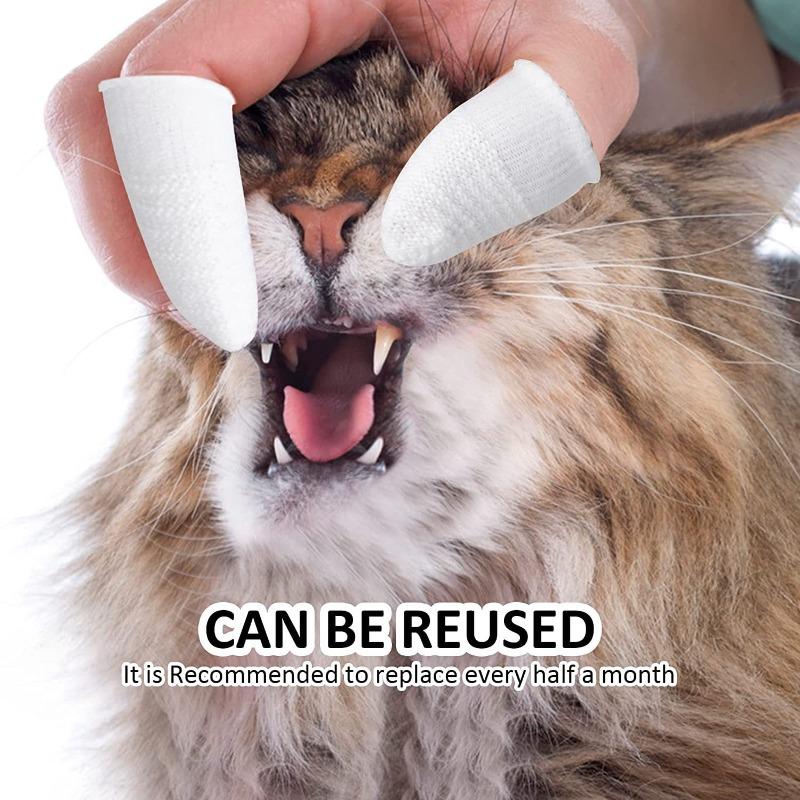 Pet Toothbrush Finger Cots, Dog Teeth and Oral Cleaning Tools, Kitten Finger Toothbrushes, Care Products