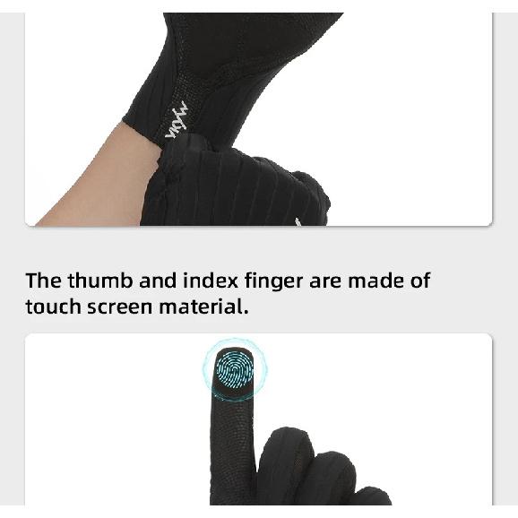 YKYWBIKE Cycling Gloves Full Finger Aerodynamic Road Bike Gloves Shock Absorbing Touch Screen Reflective Bicycle Gloves