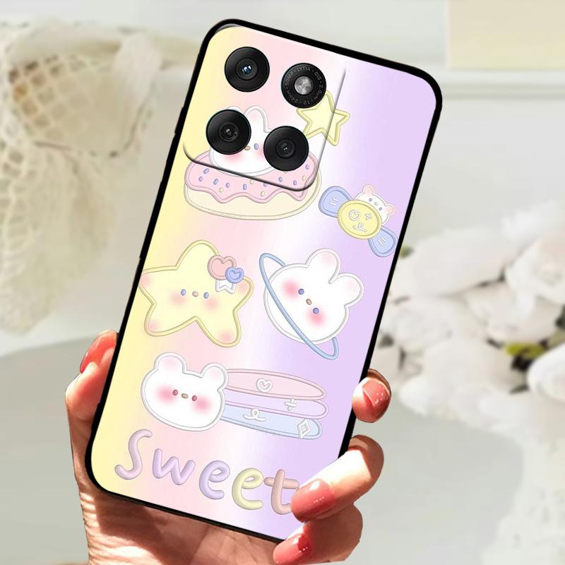 Modne Etui Dla Motorola Edge 60 Fusion 5G Odporny na Wstrząsy Zderzak Miękkie Pokrowiec na Telefon Dla Moto Edge60 Fusion Silikonowe Ochronne Etui