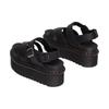 Dr. Martens Martin Two-Layer Cowhide Versatile Simple One-Strap Sandals Women Sandals Black 30717001