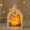 Vintage-Style Christmas Lantern Ornament - Luminous Hanging Night Light for Holiday Decor