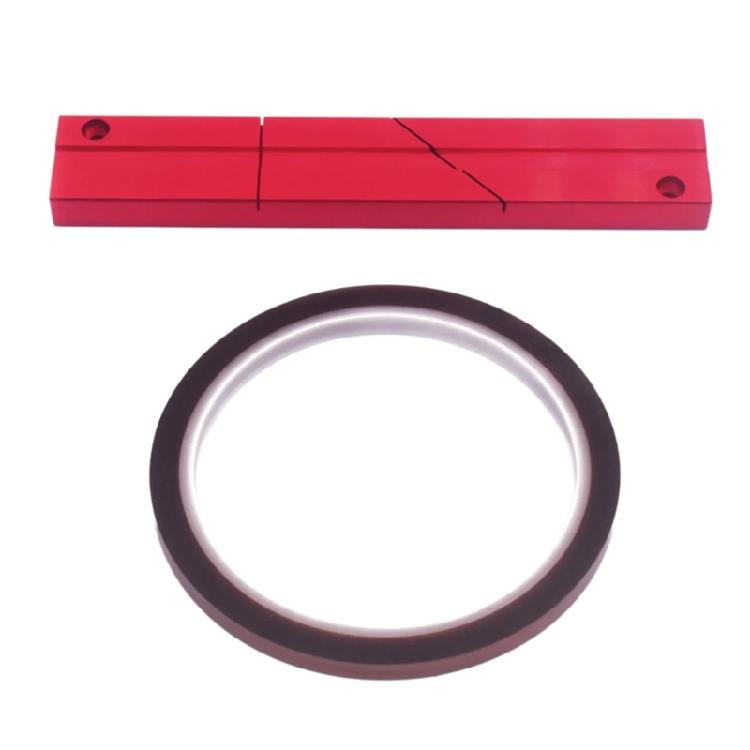 

1/4 10Inch Tape Splicing Set and Leader Tape Splicing Block Kit Metal Professional Tape Splicing Block for Open