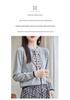 Autumn 2023 Women's Wool Knitwear: Stylish Scarf-Collar Cardigan Sweater