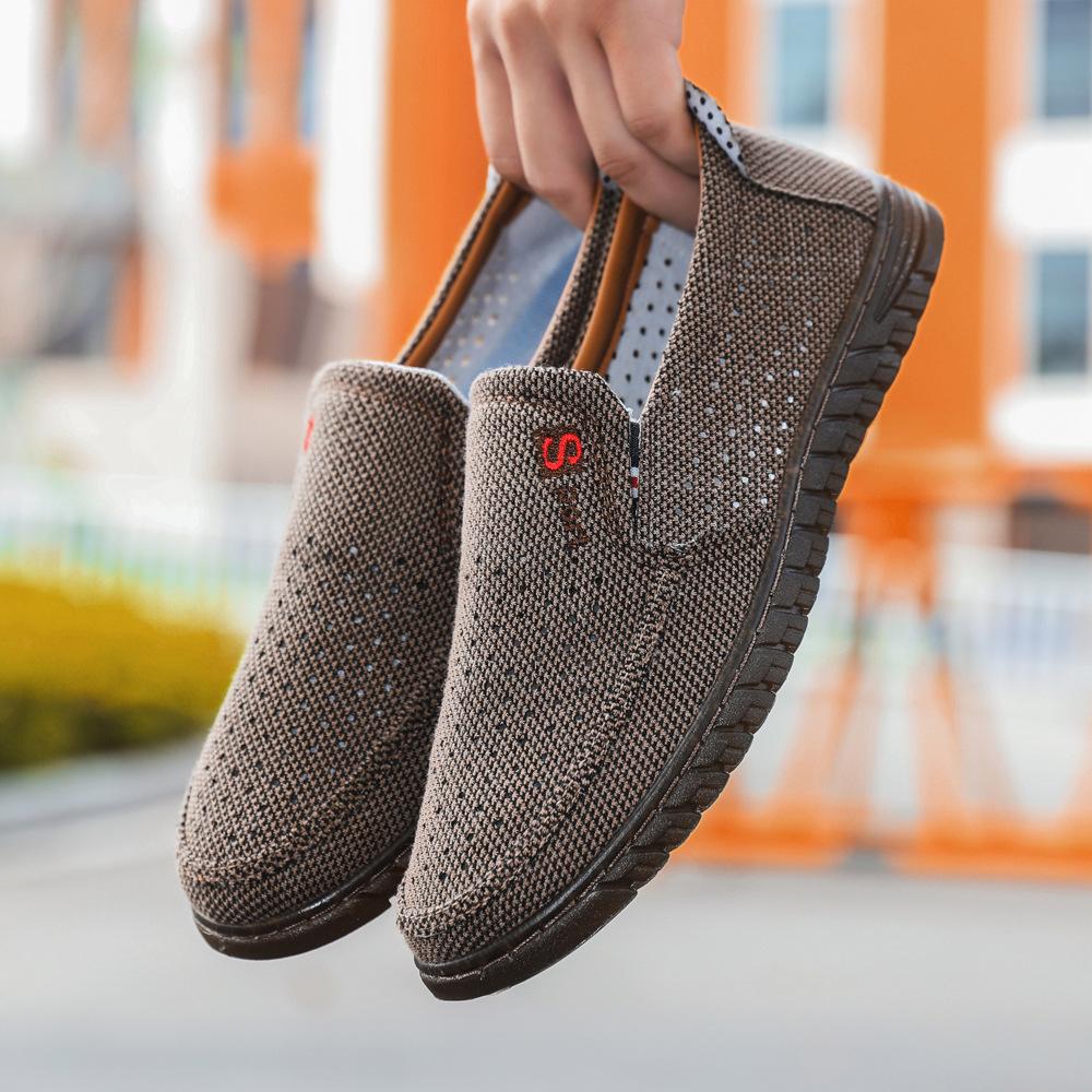 Cloth shoes men's spring and summer men's shoes lightweight fashion simple men's shoes low-top men's shoes one pedal casual shoes