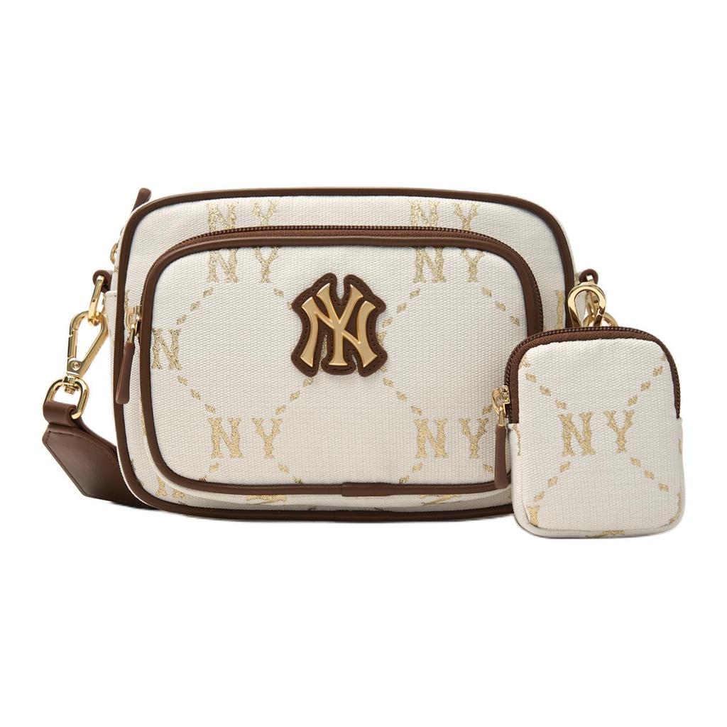 New MLB Polyester With Nylon Crossbody Bag Regular Unisex White 7ACRMDA4N-50BGM