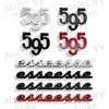 3D Metall Bil Bakre Bagasjerom 595 Logo Emblemer Skjerm Klistremerke For Abarth 500 695 595 Competizione Esseesse Merke Tilbehør