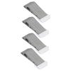 4Set Door Stoppers Non Slip Rubber Door Bottom Stop Wedge Accessories for Home Improvement