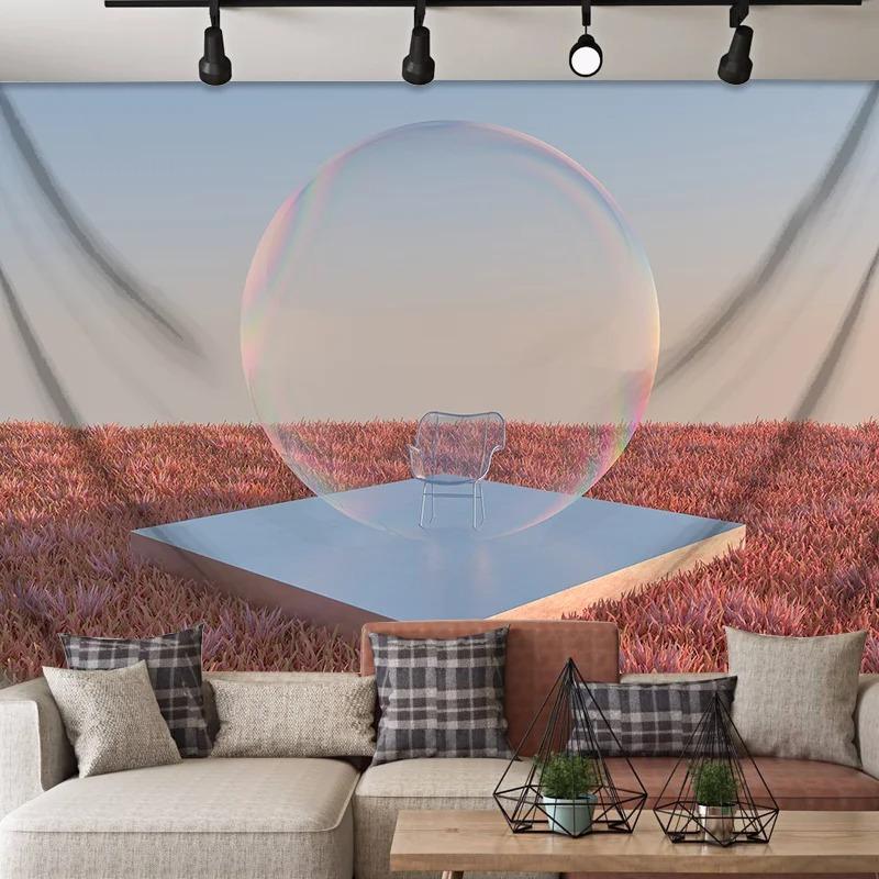 French Simple Scene Pattern Hanging Cloth Home Wall Decoration Tapestry Bedroom Living Room Tapestry