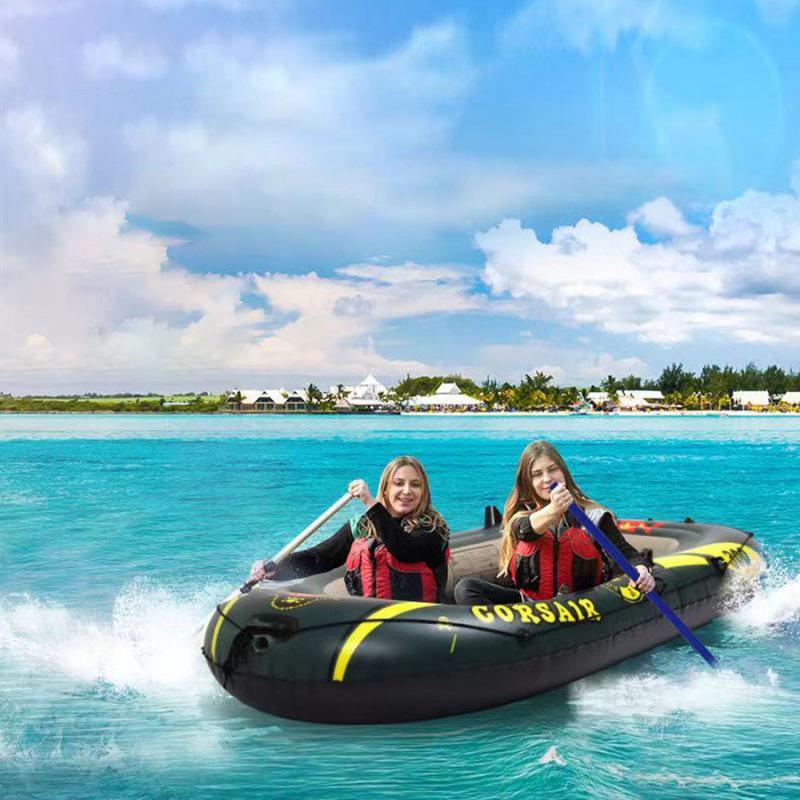 Durable Thickened Inflatable Boat for 2/3/4 People - Ideal for Fishing