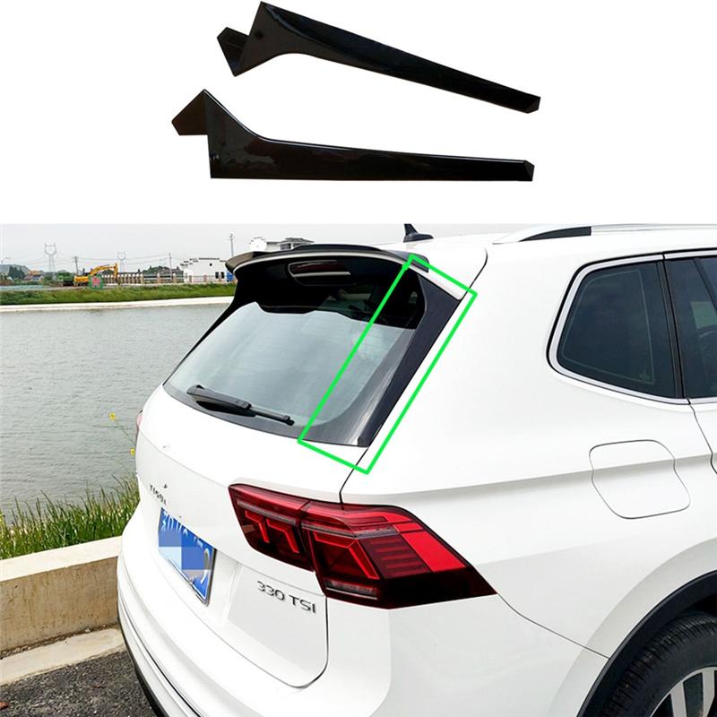 Car Rear Window Side Spoiler Splitter Left&Right For VW Tiguan R-Line MK2 2017--M53K
