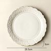 Retro Relief Ceramic Dinner Plate Restaurant Steak Plate Dessert Pasta Plates Fish Plate Molecular Cuisine Specialty Tableware